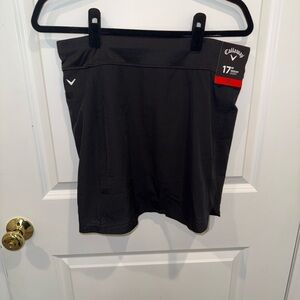 Callaway Black Skort with 17-Inch Inseam